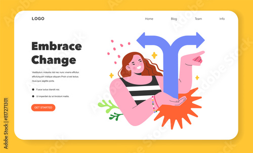 YOLO concept Flat Vector illustration.
