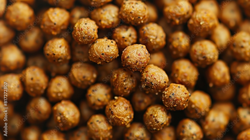 A tight shot of multiple tiny food balls resembling a sculpture, reminiscent of scissors A tight shot of multiple tiny food balls resembling a sculpture, reminiscent of scissors