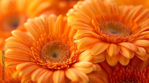  A tight shot of an assortment of flowers, featuring a dense cluster of orange blooms at their heart, and an equally prominent grouping of yellow blossoms