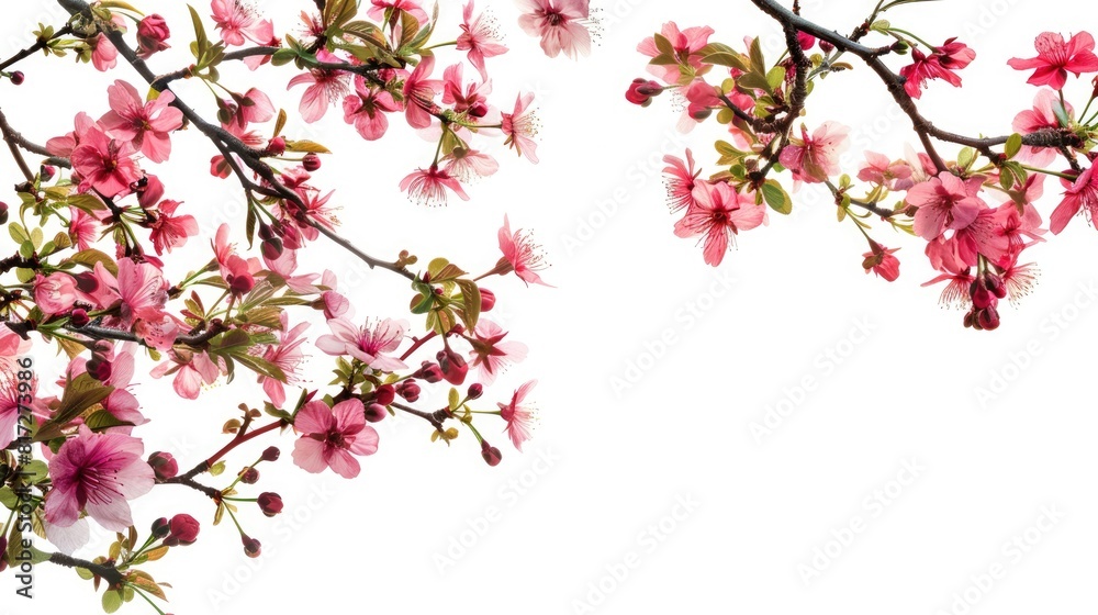 Painted Flower. Realistic Blooming Flower Frame with Nature Elements Painted Flower. Realistic Blooming Flower Frame with Nature Elements