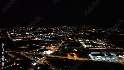 Flying a Drone at Night in Évora, Alentejo in Portugal photo