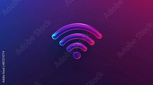 Vector wifi icon designed for interface use  representing wlan access and wireless hotspot signal.