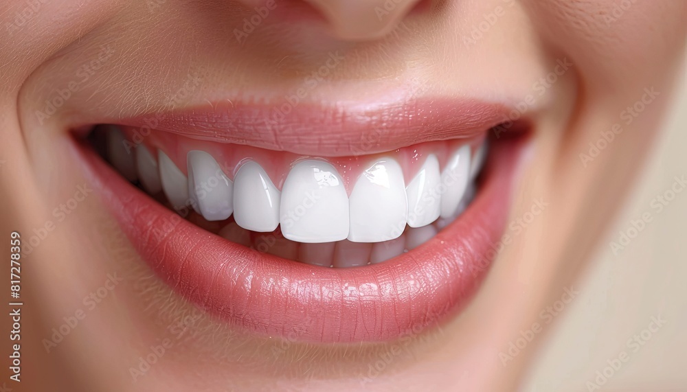 Image of a perfect smile with white teeth Image of a perfect smile with white teeth