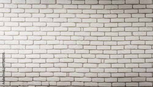 pattern of white brick wall for background and textured seamless white brick wall background