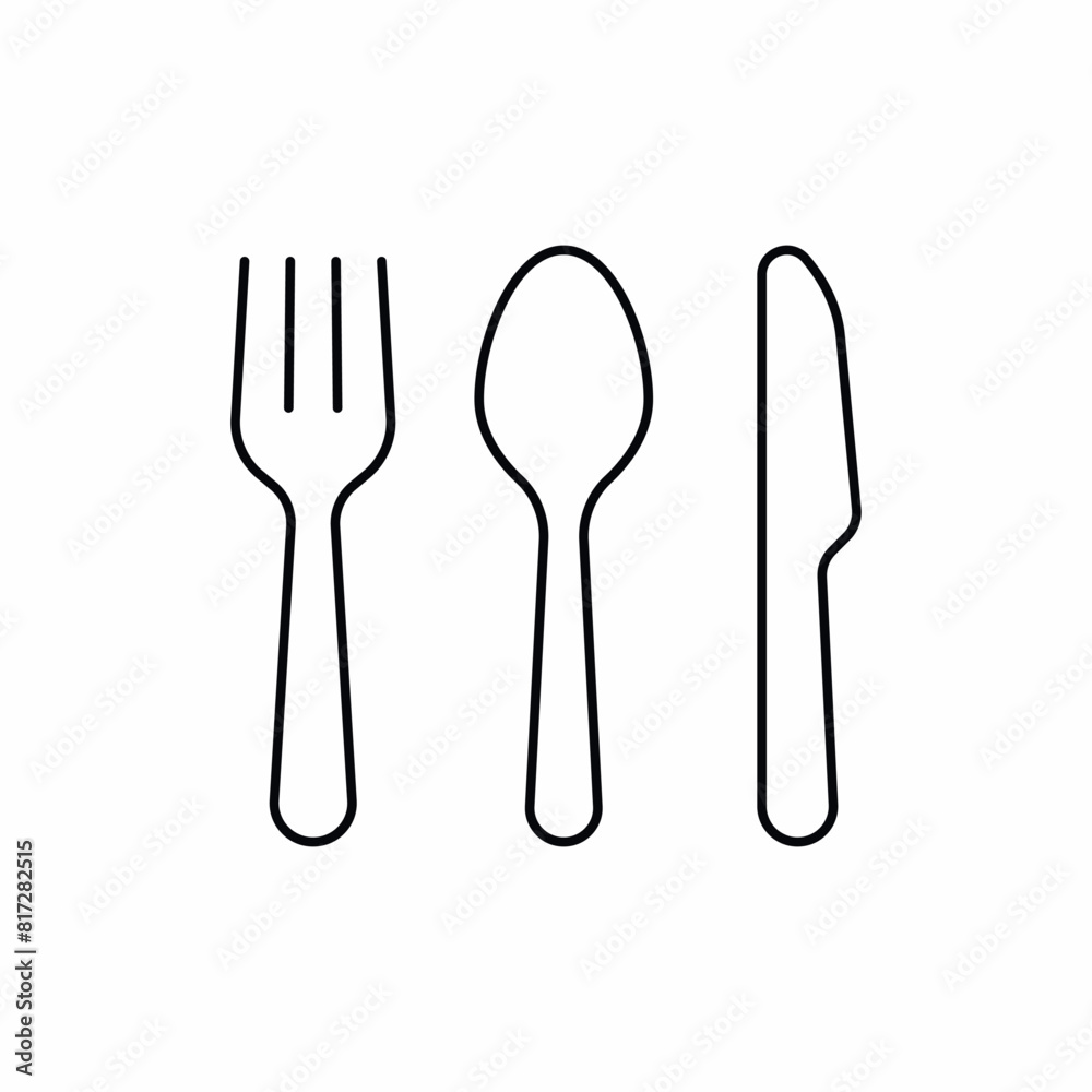 fork spoon knife food icon fork spoon knife food icon