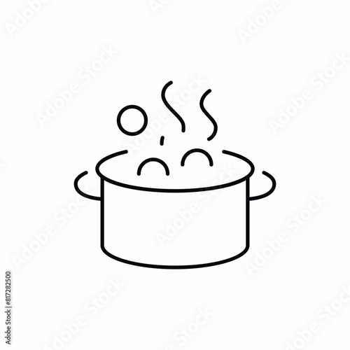 saucepan boil cook food icon
