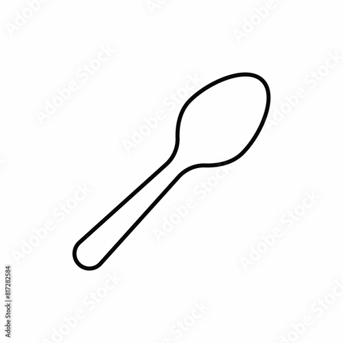 steel kitchen spoon tool icon