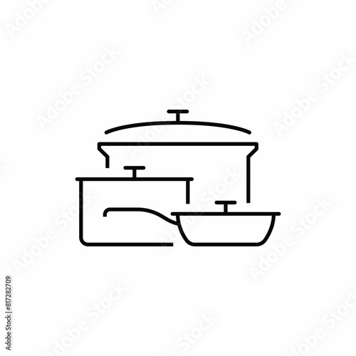 pan saucepan dishes kitchen icon