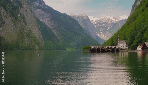 mountain lake koenigssee the magical beauty of northern nature photo