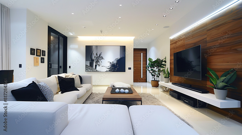 Modern living room interior Modern living room interior