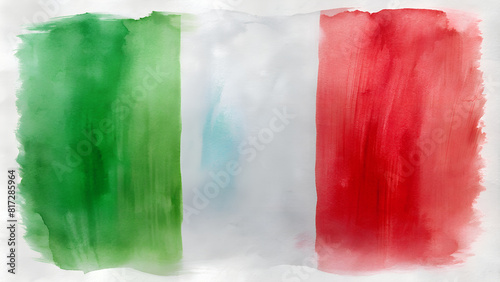Fotografie watercolor italian flag