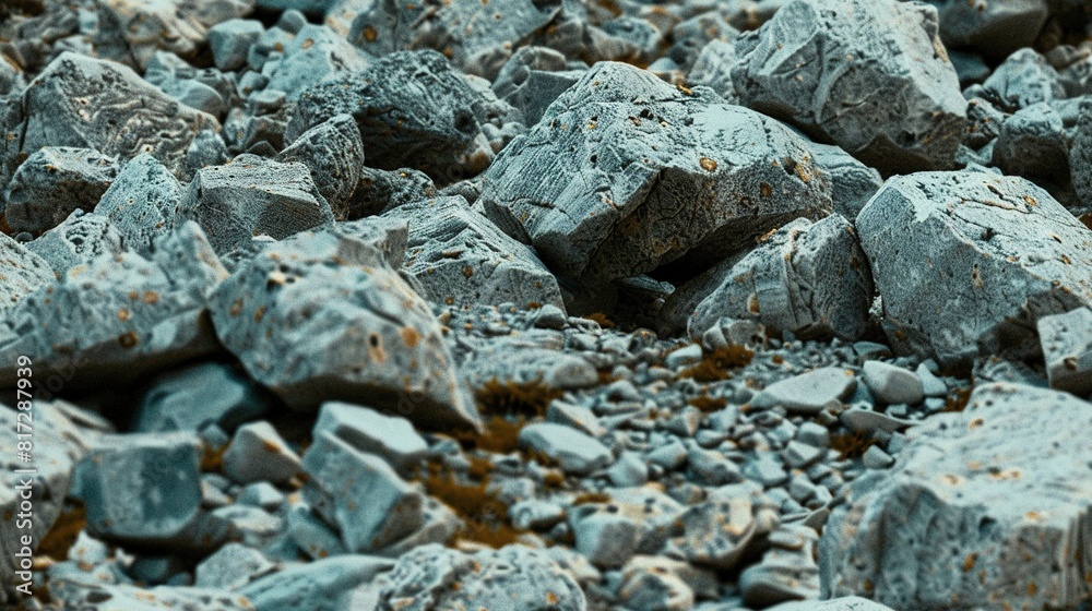 Pile of rocks stacked on top of dirt and rocks below Pile of rocks stacked on top of dirt and rocks below
