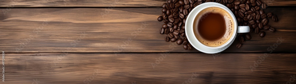 Fototapeta premium A cup of coffee with copy space 