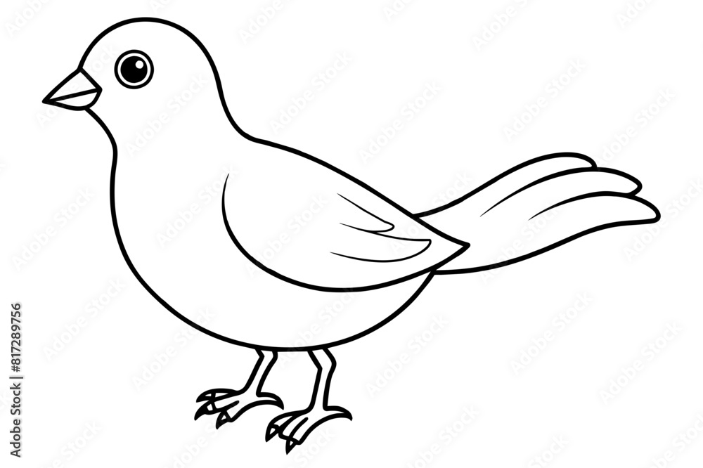 chirpy bird vector silhouette illustration chirpy bird vector silhouette illustration