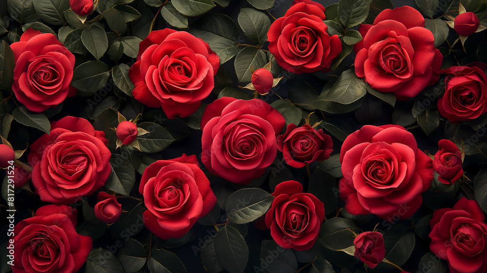red roses bouquet festive background with gold elements and gift box ,template greetings card banner For festive Valentine day wishes and Women day red roses bouquet festive background with gold elements and gift box ,template greetings card banner For festive Valentine day wishes and Women day