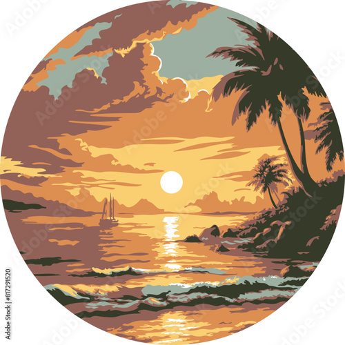 tropical summer seascape with a beach1