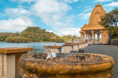 Ganga Talao or Grand Bassin in Mauritius - the biggest hundu temple outside of India photo