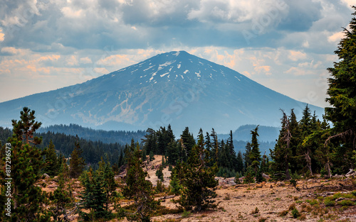 Mt Bachelor Views from Broken Top Trail, Three Sisters Wilderness, Oregon