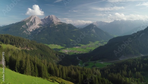 scenic landscape in bavarian alps berchtesgaden germany