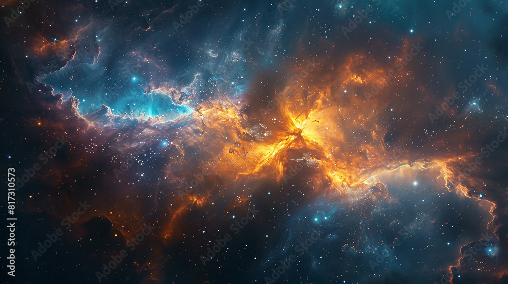 Mystical Photo of a Nebula's Enigmatic Beauty Capturing the Mysteries and Wonders of Deep Space in Stunning Detail