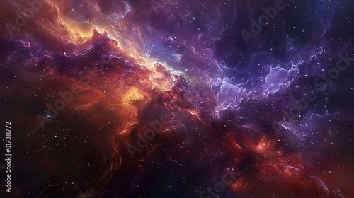 Mystical Photo of a Nebula's Enigmatic Beauty Capturing the Mysteries and Wonders of Deep Space in Stunning Detail © Arti