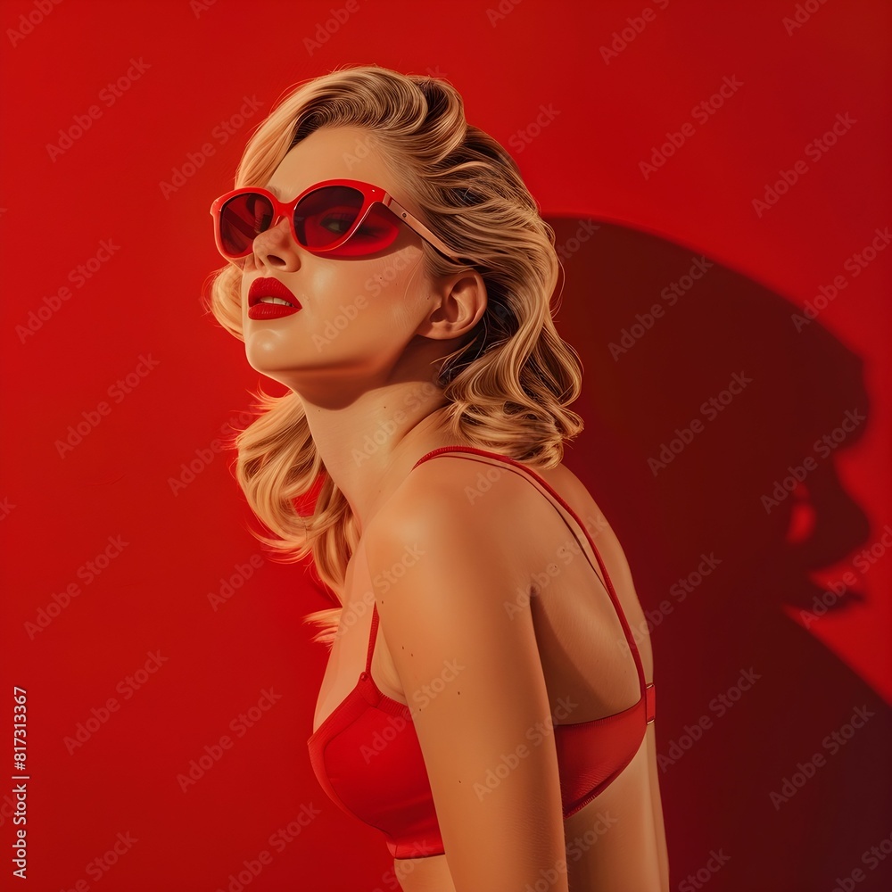 RED SUMMER WOMAN ILLUSTRATION CONCEPT RED SUMMER WOMAN ILLUSTRATION CONCEPT