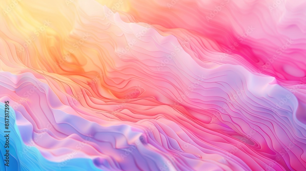 Colorful gradient background with a pastel design.

