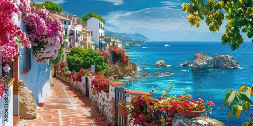 Seaside town in Spain with ...