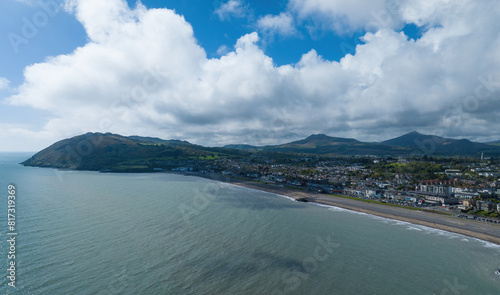 view of bray beach and bray head, county wicklow, ireland