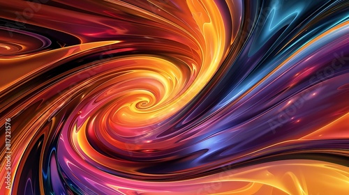 Abstract digital art with vibrant colors and a sense of movement. © SprintZz