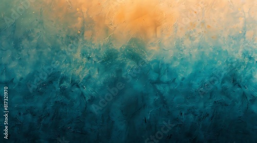 Abstract painting with blue and orange. © SprintZz