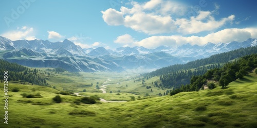 Mountain landscape Generative AI