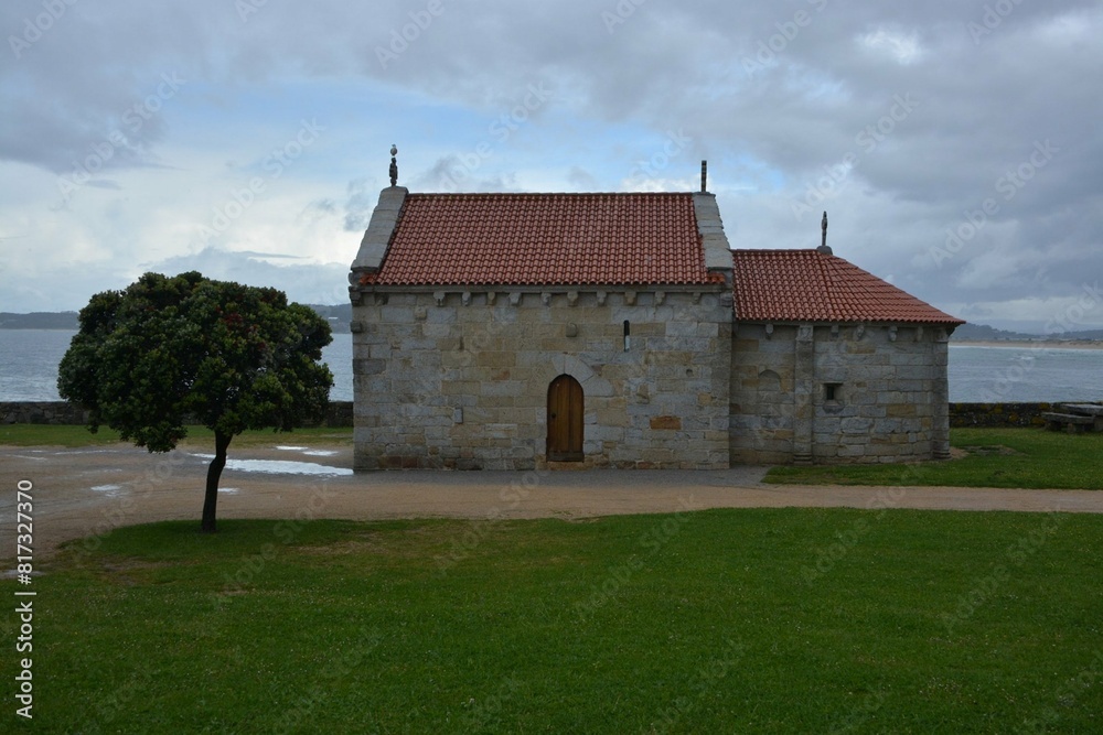 Fototapeta premium Ermita de Nuestra Señora de A Lanzada, Galicia