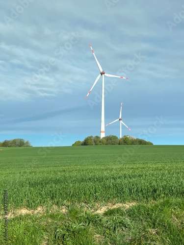 wind turbines farm