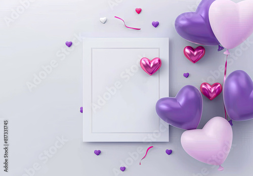 pink heart shaped note with a message soft smooth lighting premium quality photo
