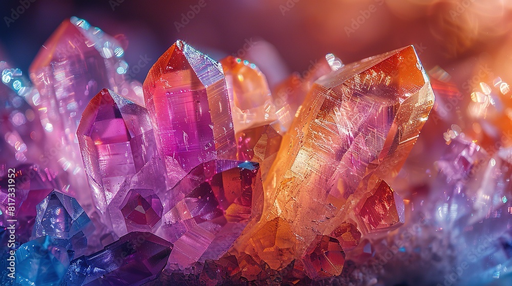 crystals that refract light into a dazzling array of colors crystals that refract light into a dazzling array of colors