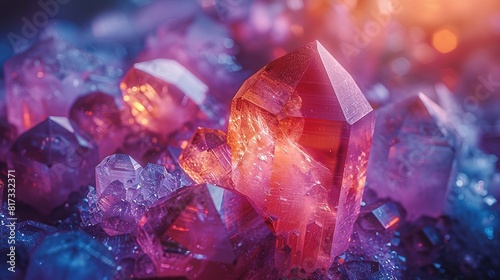 crystals that refract light into a dazzling array of colors