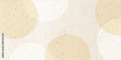 和柄　波　模様　背景