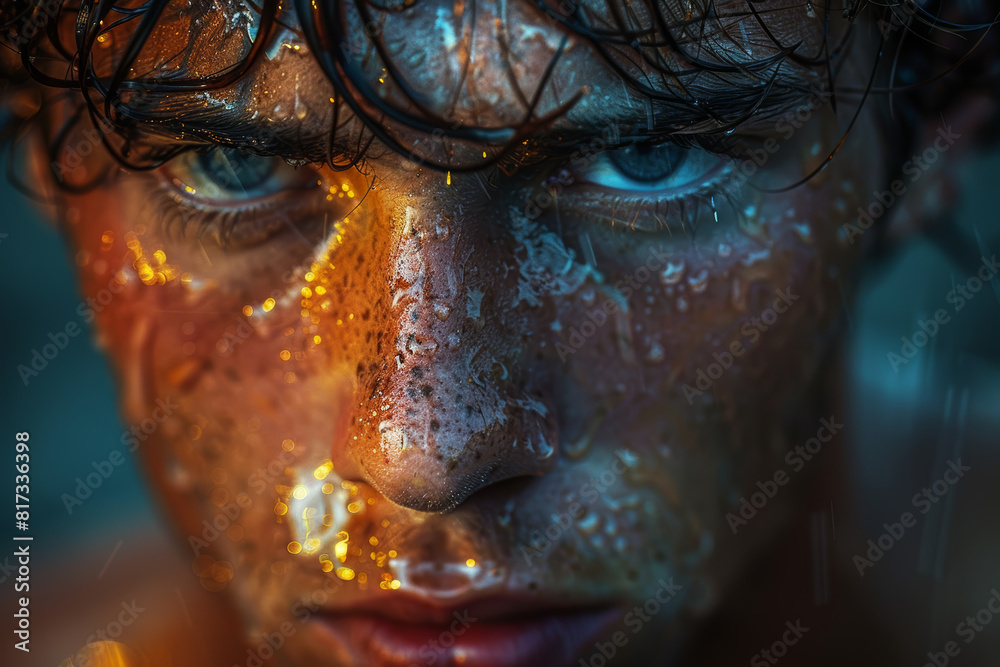 The sensation of being trapped in a never-ending cycle of stress and anxiety, with no way out. Concept of emotional turmoil. Generative Ai. The sensation of being trapped in a never-ending cycle of stress and anxiety, with no way out. Concept of emotional turmoil. Generative Ai.