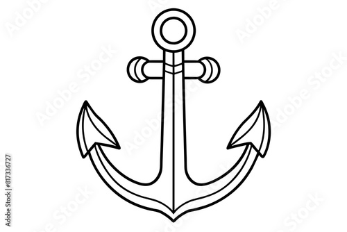 anchor vector silhouette illustration 