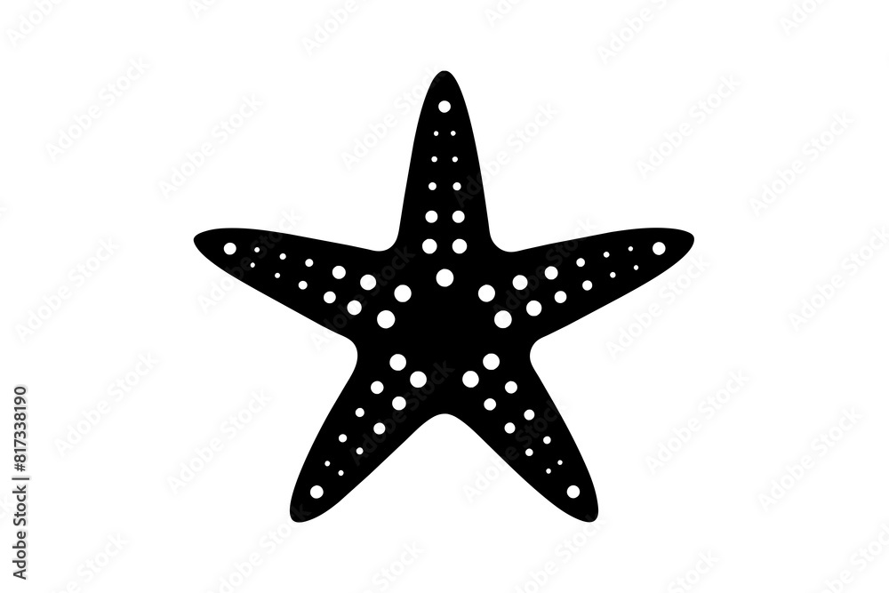 star fish vector silhouette illustration star fish vector silhouette illustration