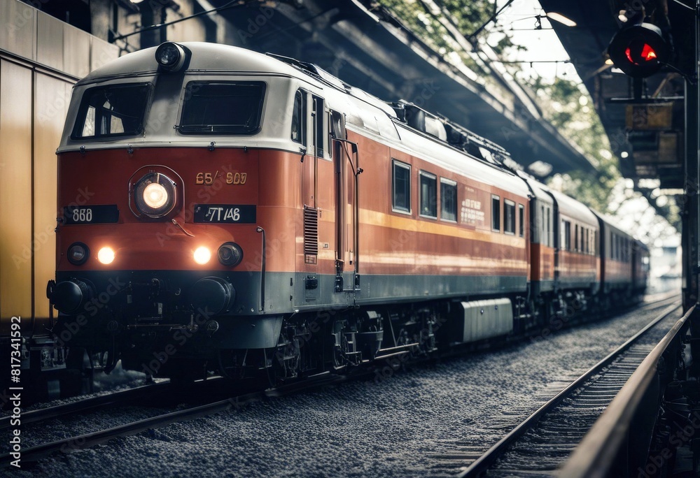 'grande train fond rails vitesse les sur training bullet speed effect splacement fast transport railway station rail locomotive movement travel'