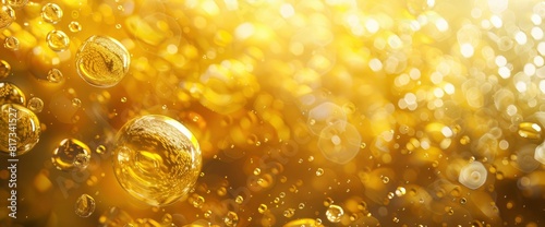 Beer Bubbles, Intricate Textures, Dynamic Forms, International Beer Day Background