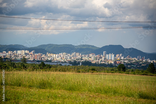 Panoramic view of the city of Santa Maria RS Brazil photo