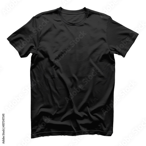 Blank black shirt mock up template, front view,   sweatshirt design presentation for print. Isolated on white background. © Ram rider