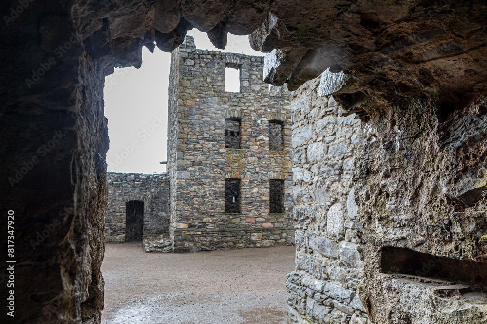Fototapeta premium Ruins of Ruthven Barracks near aviemore
