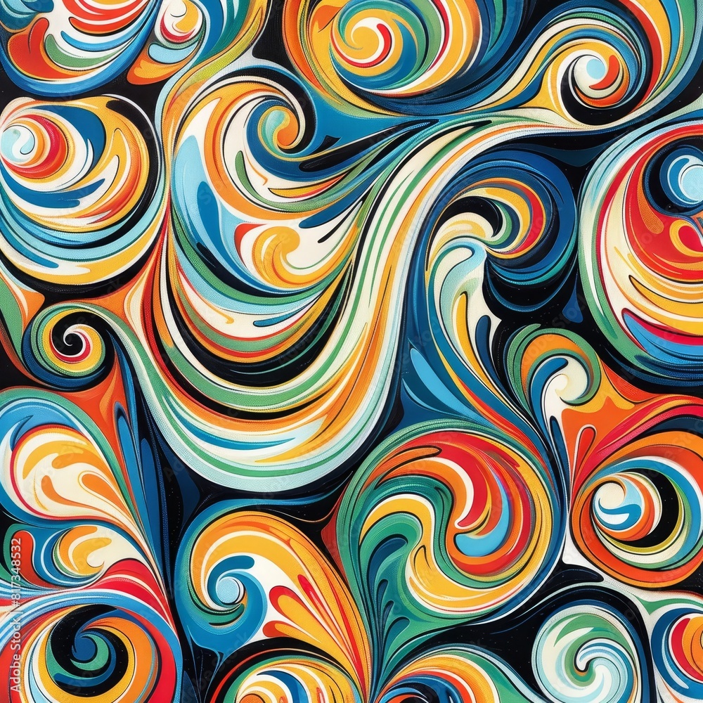 Abstract Pattern, capturing kinetic motion with swirling lines Abstract Pattern, capturing kinetic motion with swirling lines