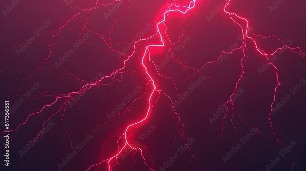 a red lightning strike illuminating the dark night sky a red lightning strike illuminating the dark night sky