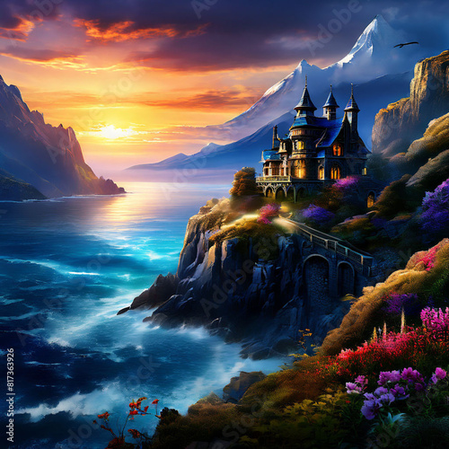 castle on the cliff photo