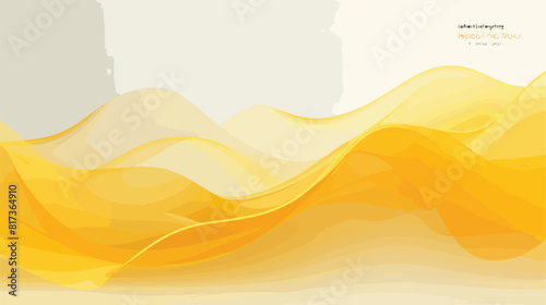 Vector abstract background with expressive yellow w